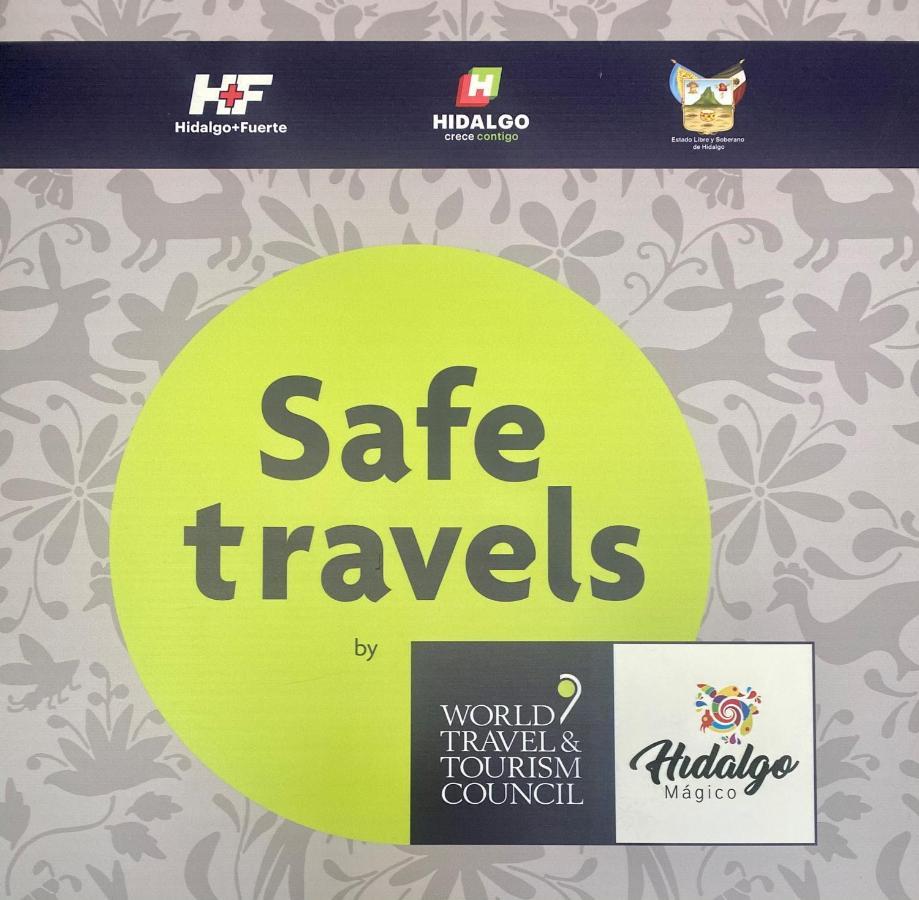 Hotel La Joya Pachuca Zewnętrze zdjęcie Safe travels stamp